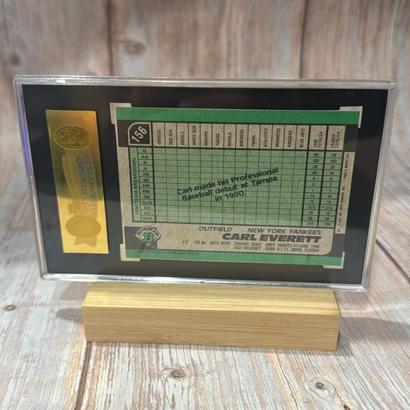 1991 Bowman #156 Carl Everett Rookie SGC Card 98 Gem Baseball Card Item #ME570 - Picture 3 of 3